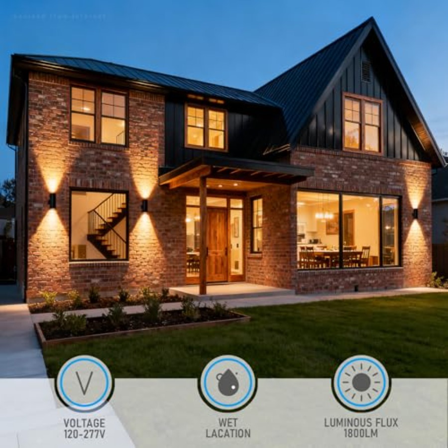 3000K LED 실린더형 상하향 벽등(실외용), 0- - Outdoor Lighting Sconce 리뷰 및 가격