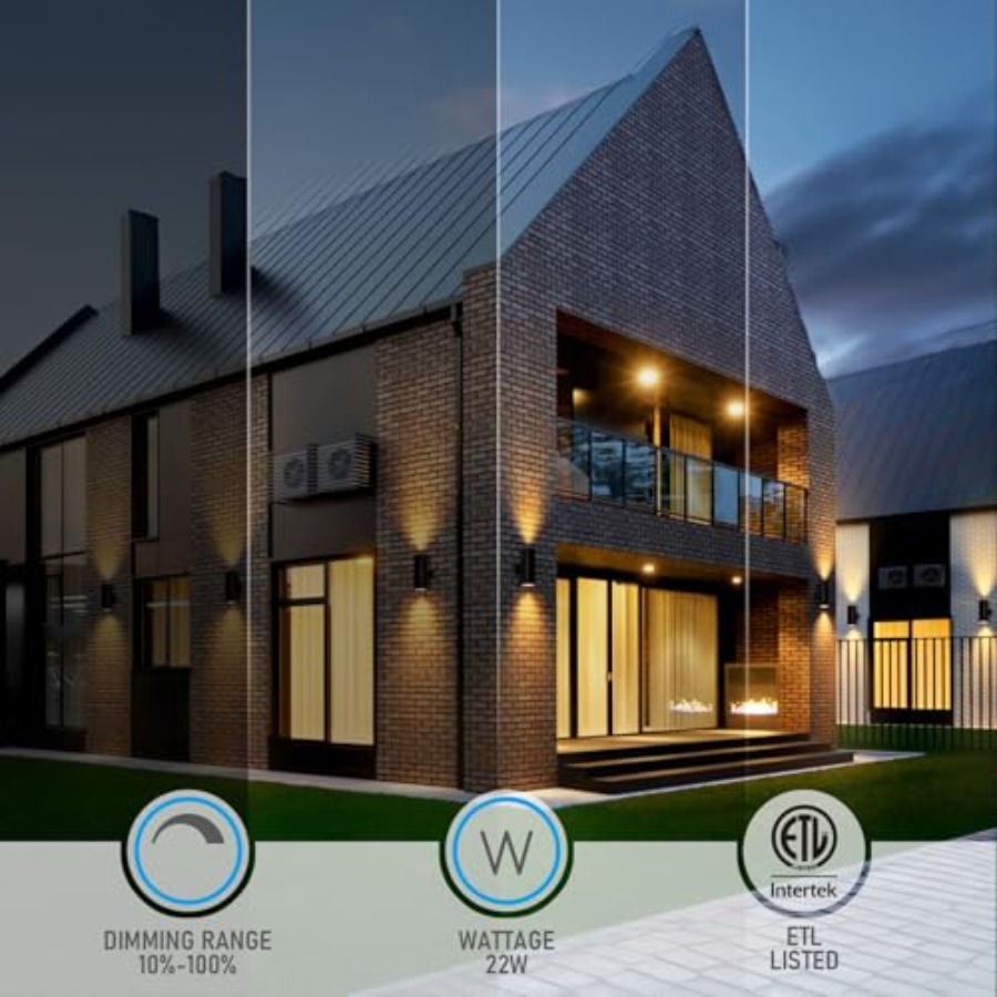 3000K LED 실린더형 상하향 벽등(실외용), 0- - Outdoor Lighting Sconce 리뷰 및 가격