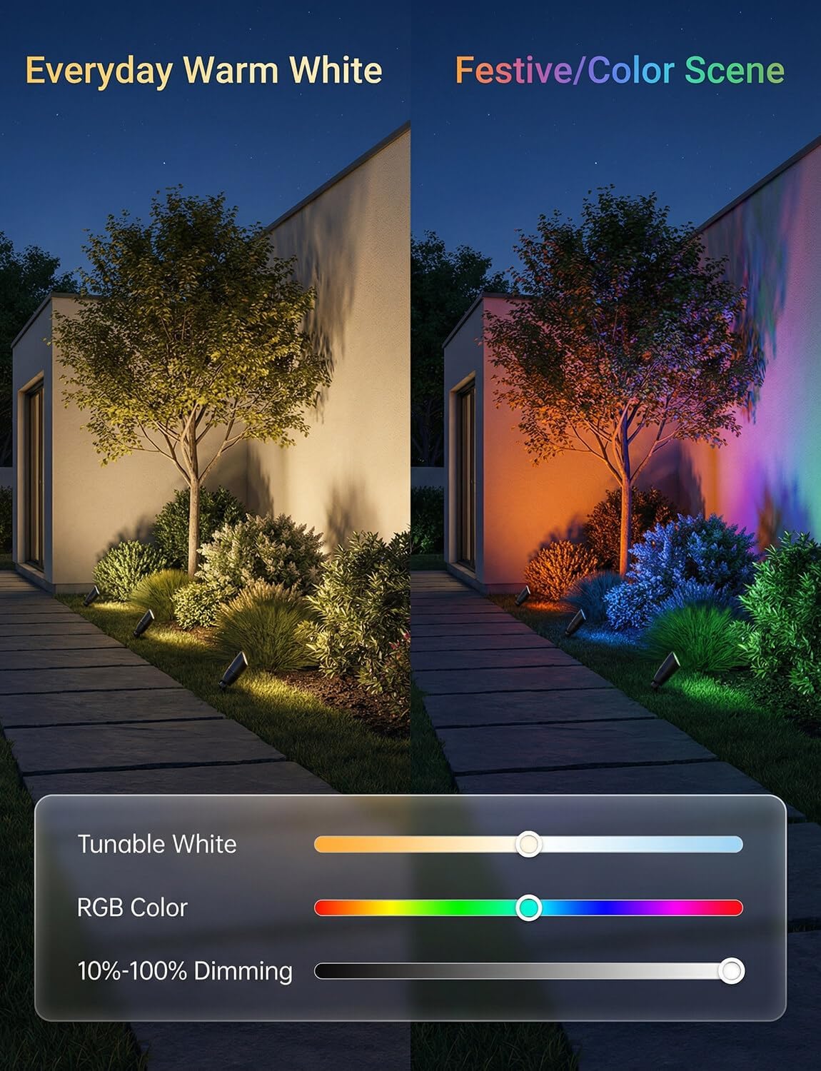 저전압 야외 RGBCW 조경 스포트라이트 12V 색상  - Outdoor Lighting Replacement Bulbs 리뷰 및 가격