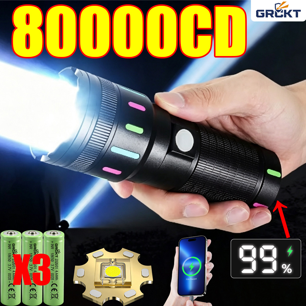 80000CD 가장 강력한 LED 손전등 고출력 전술  - Outdoor Lighting Replacement Bulbs 리뷰 및 가격