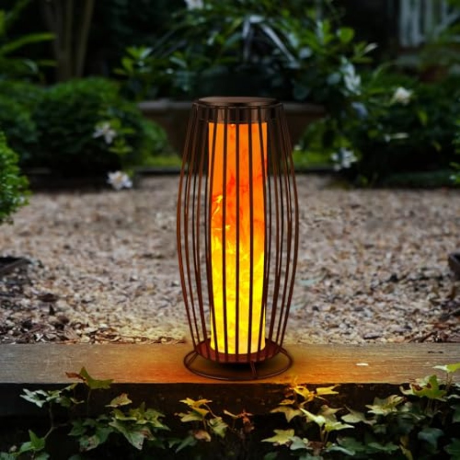 태양광 야외 플로어 램프 깜박이는 불꽃 태양광 야외 조 - Outdoor Lighting Solar 리뷰 및 가격