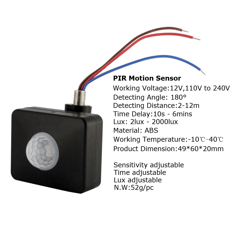 220V PIR 모션 센서 12V 적외선 자동 이동 감 - Outdoor Lighting Volt 리뷰 및 가격