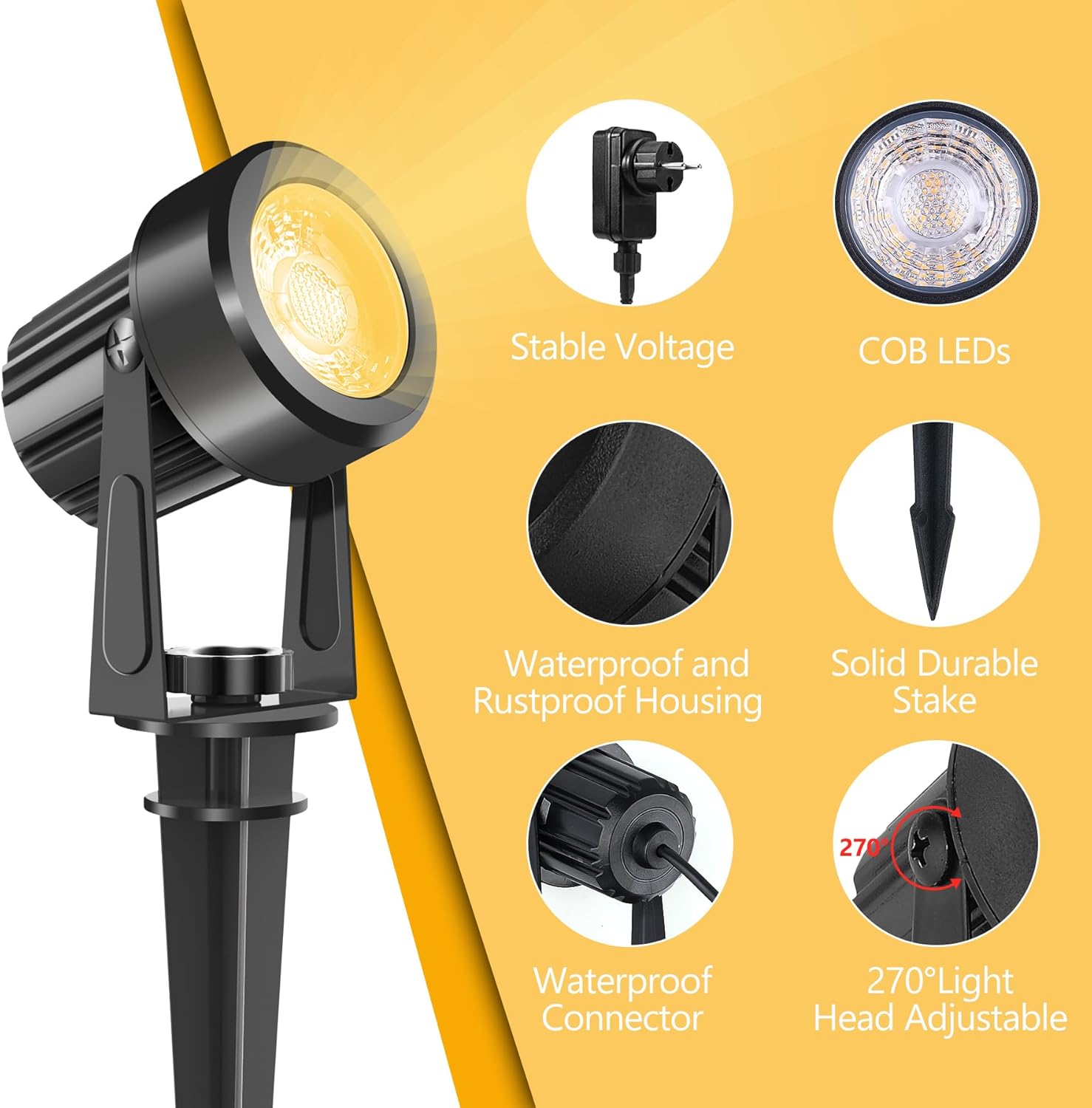 4/6/8LEDS 3000K 야외 스포트라이트 풍경 I - Outdoor Lighting Voltage 리뷰 및 가격