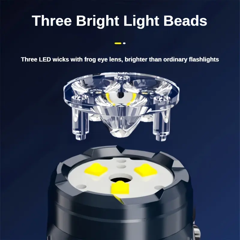 펜 클립이 있는 미니 3LED 손전등, 야간 산책, 휴 - Outdoor Lighting Replacement Bulbs 리뷰 및 가격