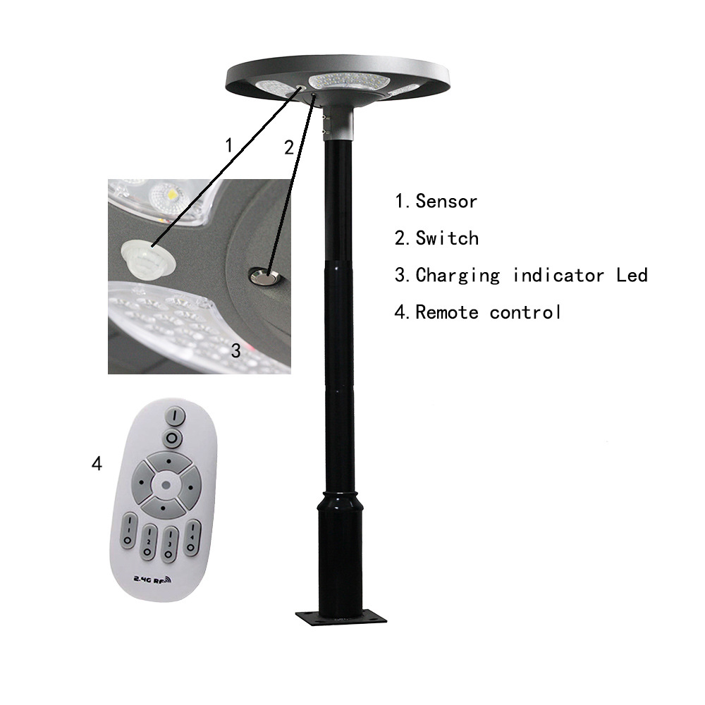 방수 IP65 UFO 태양광 LED 정원 가로등 30W - Outdoor Lighting With Sensor 리뷰 및 가격