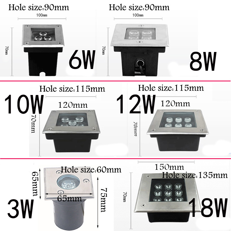 AC85-265V, DC12V, 방수 LED 정원용 매 - Ground Light Recessed 리뷰 및 가격
