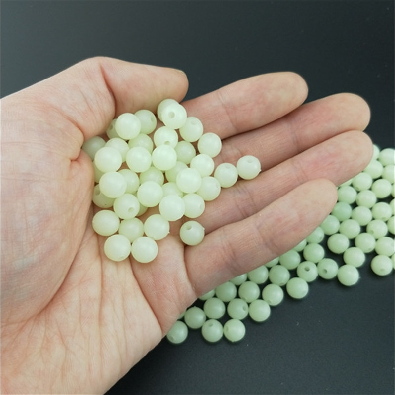 100 개/몫 빛나는 구슬 3mm-8mm 낚시 공간 콩 - Outdoor Lighting Effects 리뷰 및 가격