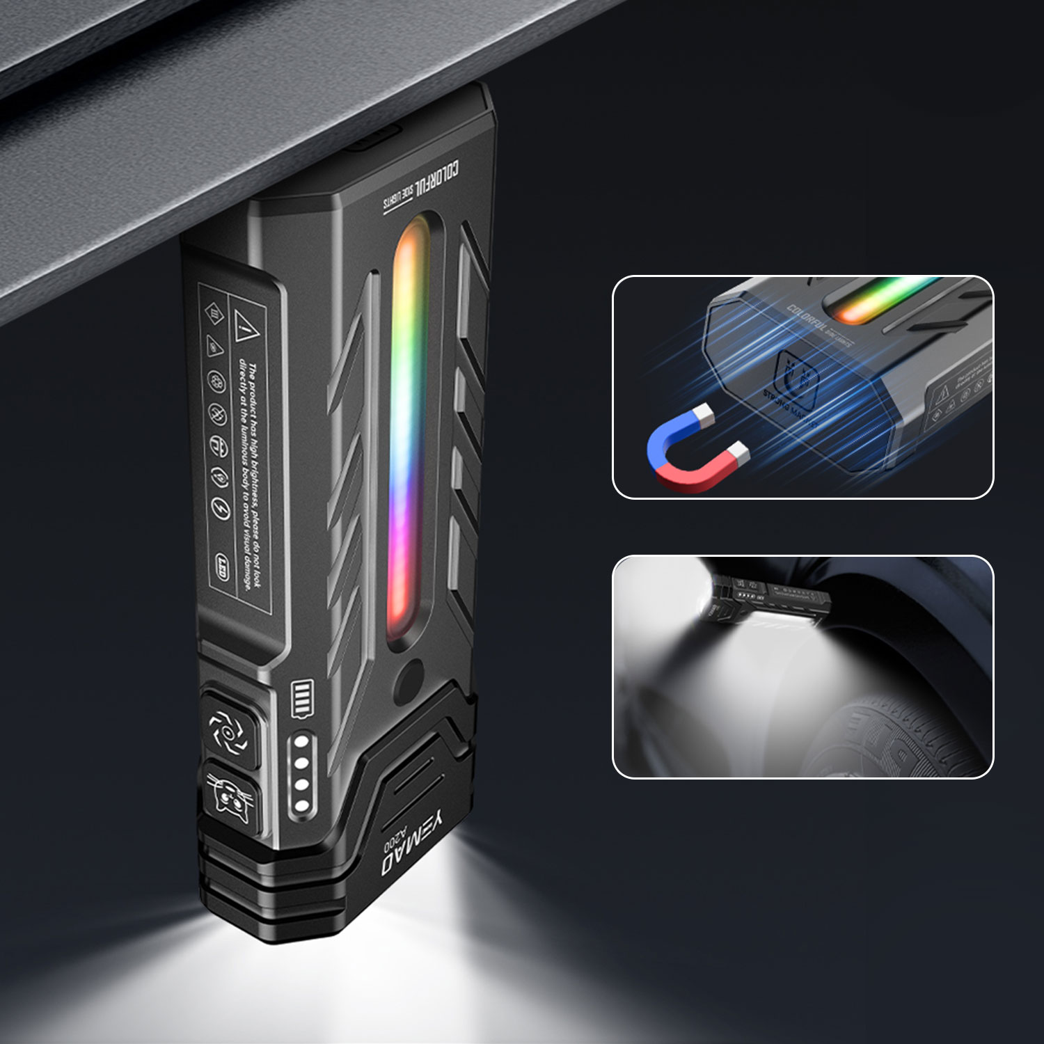 5200LM 혁신적인 다기능 휴대용 RGB LED 손전 - Outdoor Lighting Replacement Bulbs 리뷰 및 가격