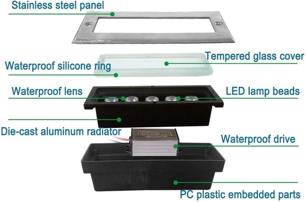 선형 직사각형 매립형 LED 지중 조명 IP67 방수  - Ground Light Recessed 리뷰 및 가격