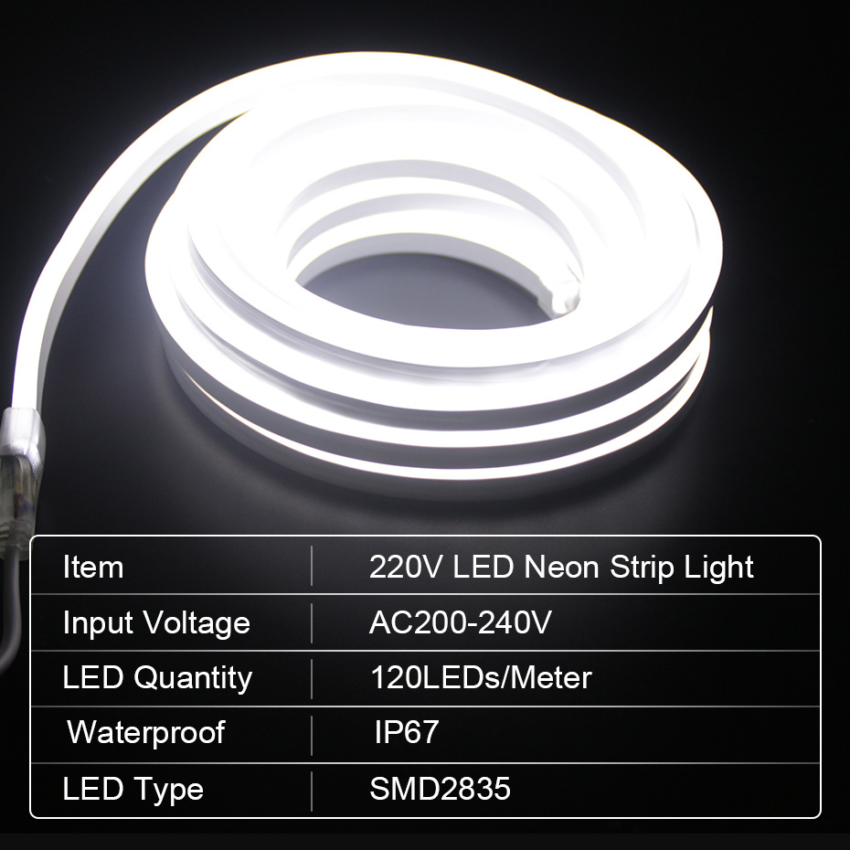LED 네온 스트립 220V 2835 120 LED/m - Outdoor Lighting Timer Switch 리뷰 및 가격