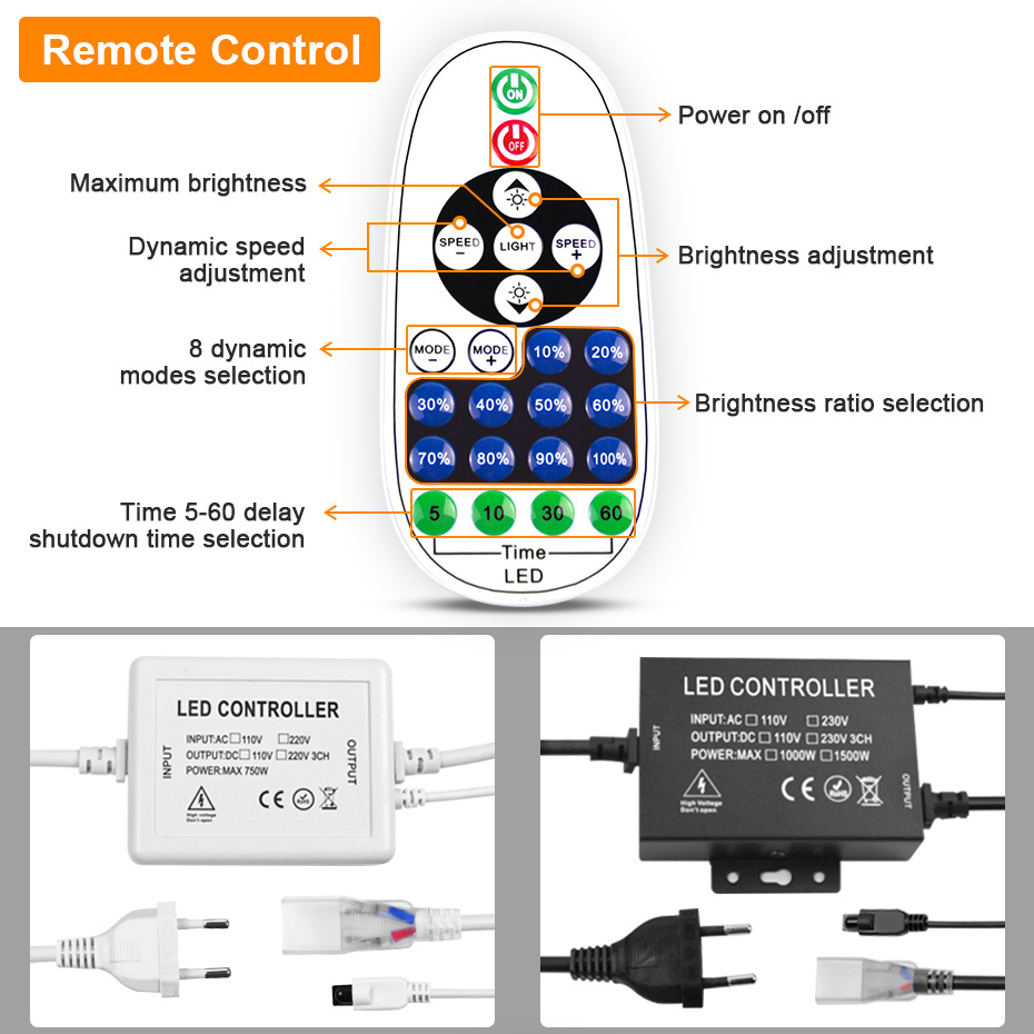 LED 네온 스트립 220V 2835 120 LED/m - Outdoor Lighting Timer Switch 리뷰 및 가격