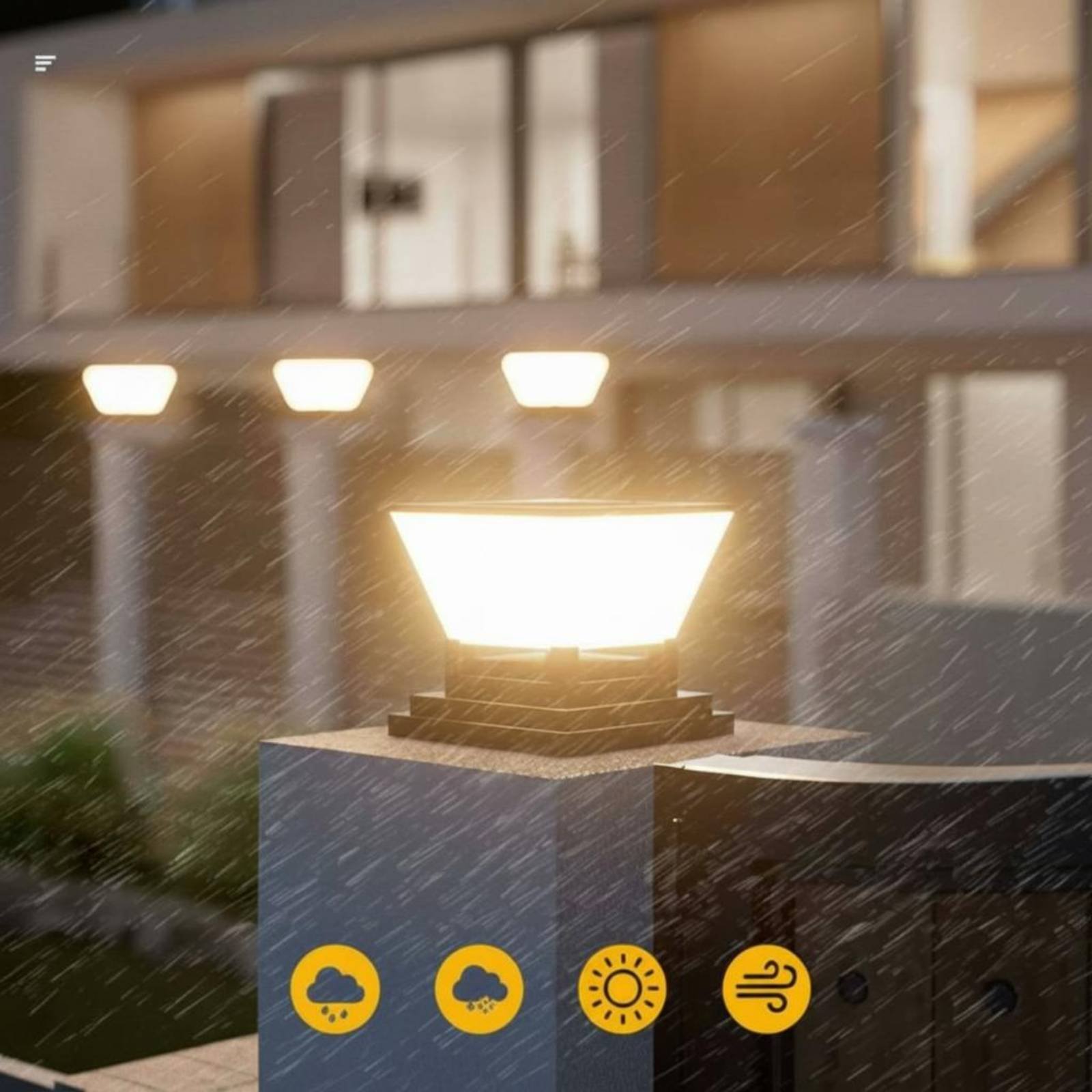 태양광 기둥 조명 방수 태양광 울타리 조명 울타리 캡  - Outdoor Lighting Modern 리뷰 및 가격