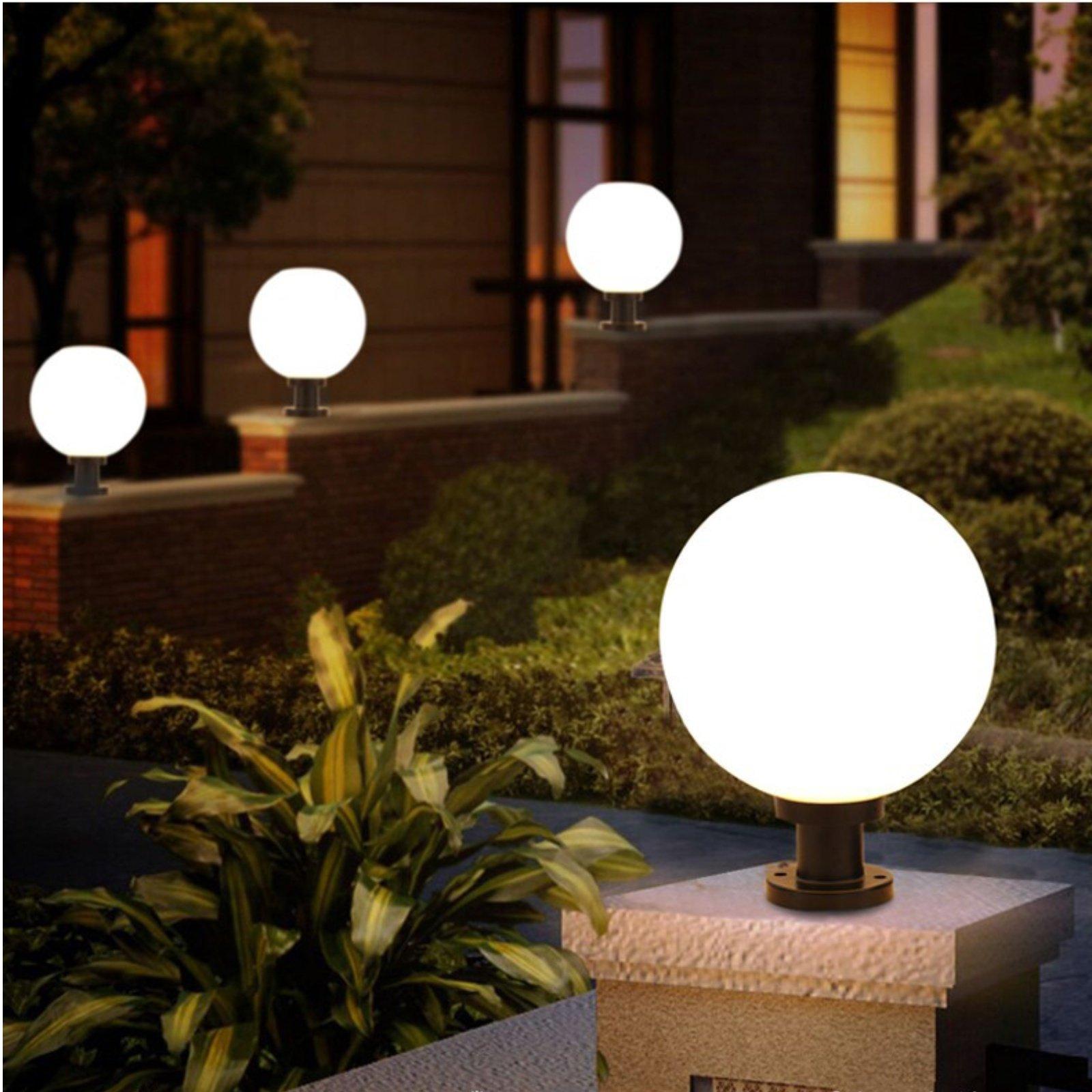 황혼부터 새벽까지 야외 조명 램프 구형 태양광 기둥 램 - Outdoor Lighting Modern 리뷰 및 가격