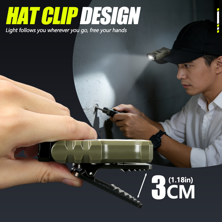400LM USB C 헤드램프, 자석 클립온 충전식 작 - Outdoor Lighting Replacement Bulbs 리뷰 및 가격
