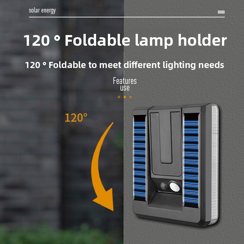 새로운 스마트 야외 접이식 태양 벽 램프 유럽 스타일  - Outdoor Lighting With Sensor 리뷰 및 가격