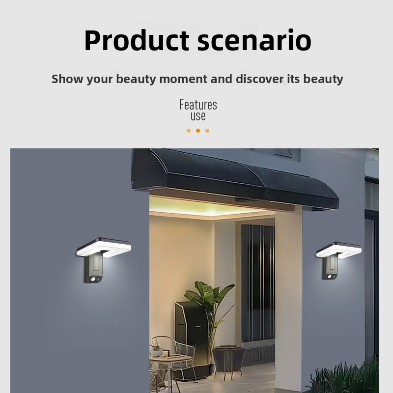 새로운 스마트 야외 접이식 태양 벽 램프 유럽 스타일  - Outdoor Lighting With Sensor 리뷰 및 가격