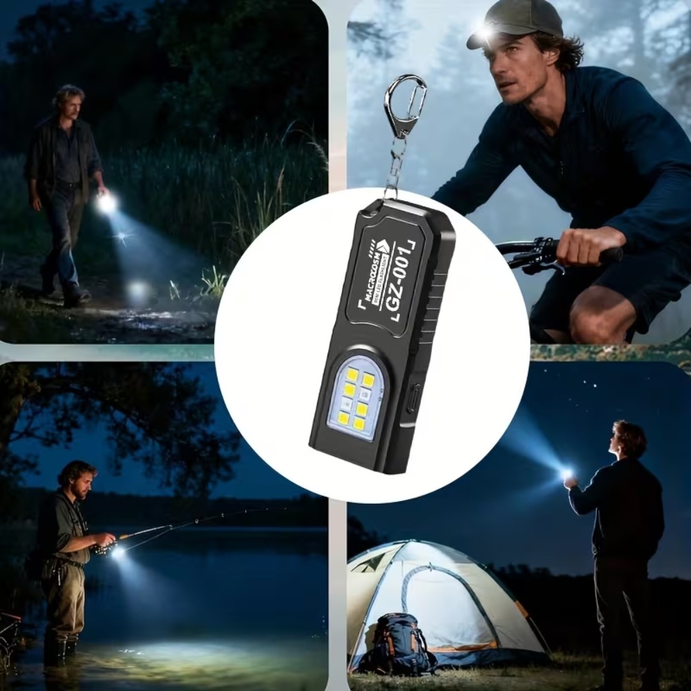 미니 COB LED 키체인 손전등 USB 충전식 토치  - Outdoor Lighting Replacement Bulbs 리뷰 및 가격